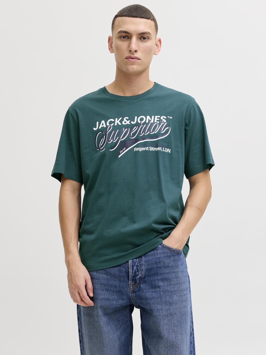JJELOGO 2 COL S26 O-NECK T-SHIRT
